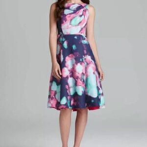 Kate Spade | Watercolor Sleeveless A-line Flare Dress Size 8
